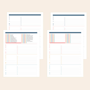 Home Planner editable pages