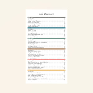 15 minute prep recipes table of contents