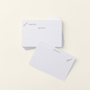 blank recipe cards