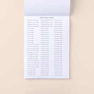 Home Planner Sticker Book Additional Tasks page