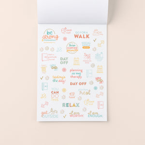 Home Planner Sticker Book page