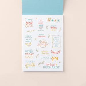 Home Planner Sticker Book page