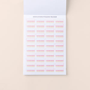 Home Planner Sticker Book Medications/Vitamins Tracker page