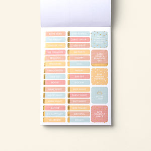 Home Planner Sticker Book pages