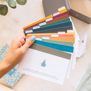 Blank Recipe Card Set with tabs