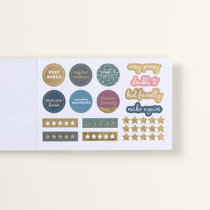 Menu Planner Sticker Book