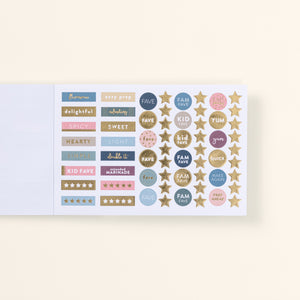 Menu Planner Sticker Book