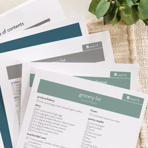 Freezer Expansion Pack downloaded and printed pages