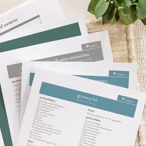 Whole Foods Menu Series downloaded and printed