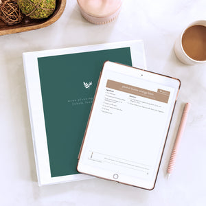 Whole Foods Menu Series downloaded on iPad and printed in binder