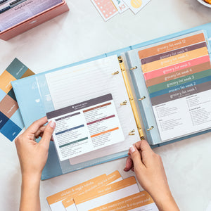 Recipe Card Binders with recipe cards in sleeves