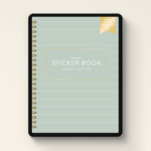 money digital sticker book cover