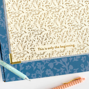 2026 chambray work planner inside cover close up