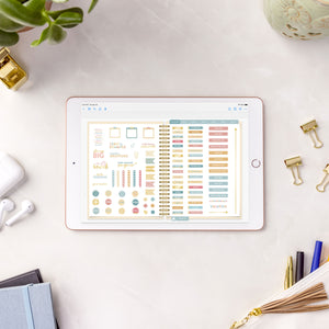 2026 digital work planner stickers