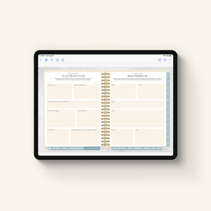 2026 digital work planner inside pages