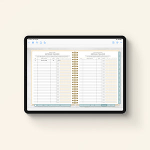 2026 digital work planner expense pages