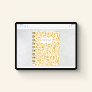 2026 digital home planner cover on tablet