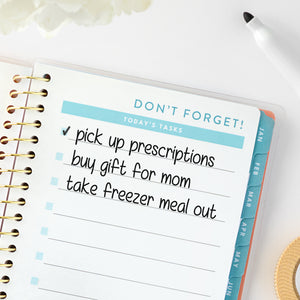 pink dot pocket calendar don't forget page