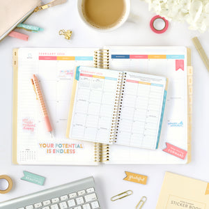 2026 home planner open view and pocket calendar open view