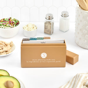 5 ingredients expansion box with the lid off