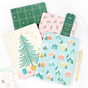 Christmas Blank Journals (Set of 4)