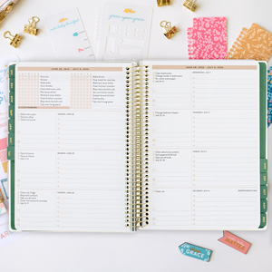 green leaf 2026 home planner weekly page