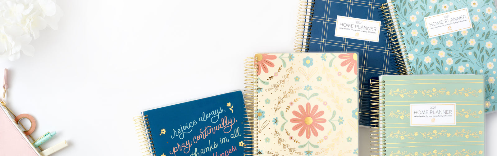 2027 digital home planners on white background desktop