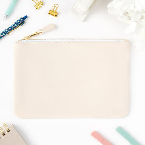 cream zipper pouch edition 2