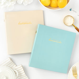 whipped cream and happy blue binders