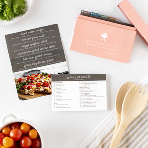 summer expansion box with recipe cards out