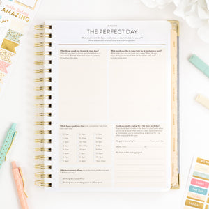 26-27 chambray work planner perfect day page