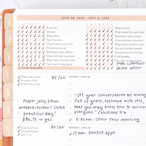 clay 2026 home planner checklists close up