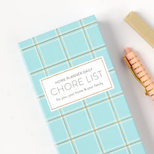 daily chore list close up