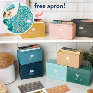 8 box menu kit with apron