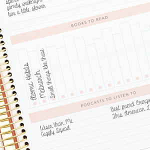 2026 pink work planner books to read