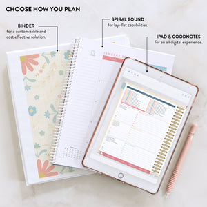 2027 wildflower digital home planner, choose how you plan