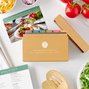 5 ingredients menu box with photos front view