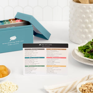 sides menu card table of contents