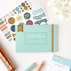 menu planning sticker book view 1