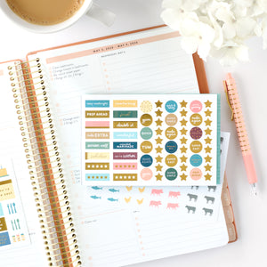 menu planning sticker book view 7