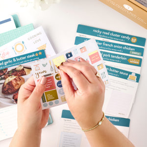 menu planning sticker book view 13