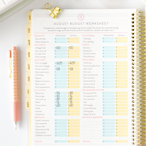 cream floral august budget 2026