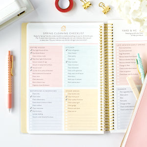 2026 home planner spring cleaning checklists page