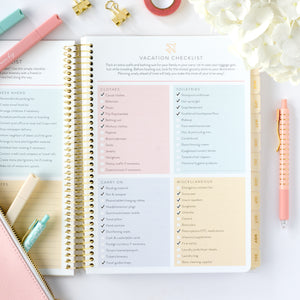 2026 home planner vacation checklists