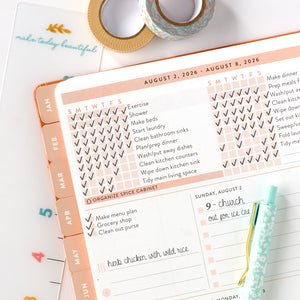 2026 home planner clay checklist page