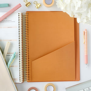 2026 clay home planner back pocket folder