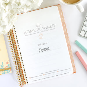 2025 clay home planner belongs to page