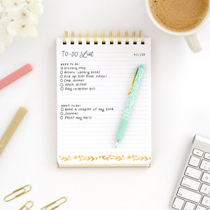 spiral notebook inside view