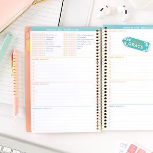 pink student planner checklists