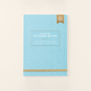 Home Planner Sticker Book in blue